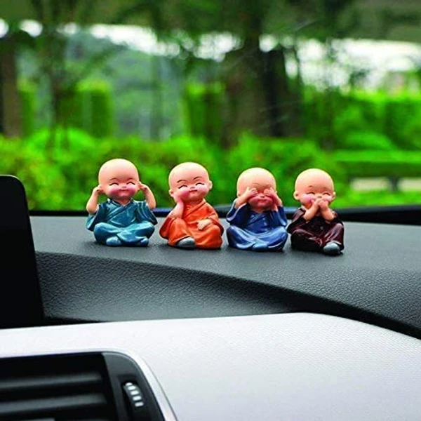 Homeoculture set of 4 laughing buddha [Polyresin] - 0.5